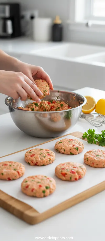 Salmon Patties With Homemade Tartar Sauce