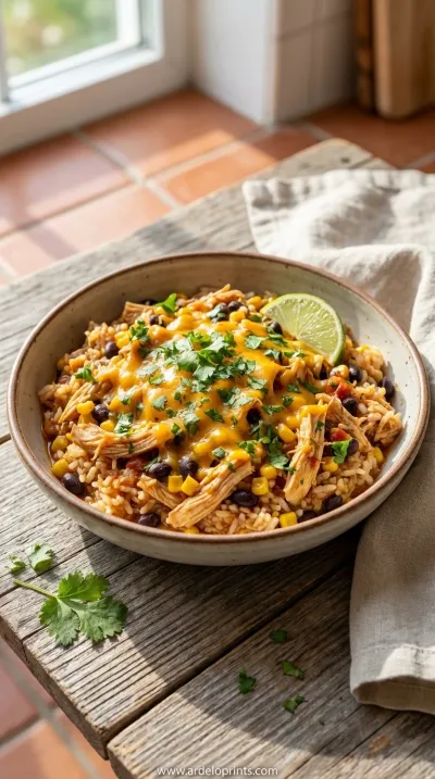 Southwest Crock Pot Chicken & Rice: Easy Recipe