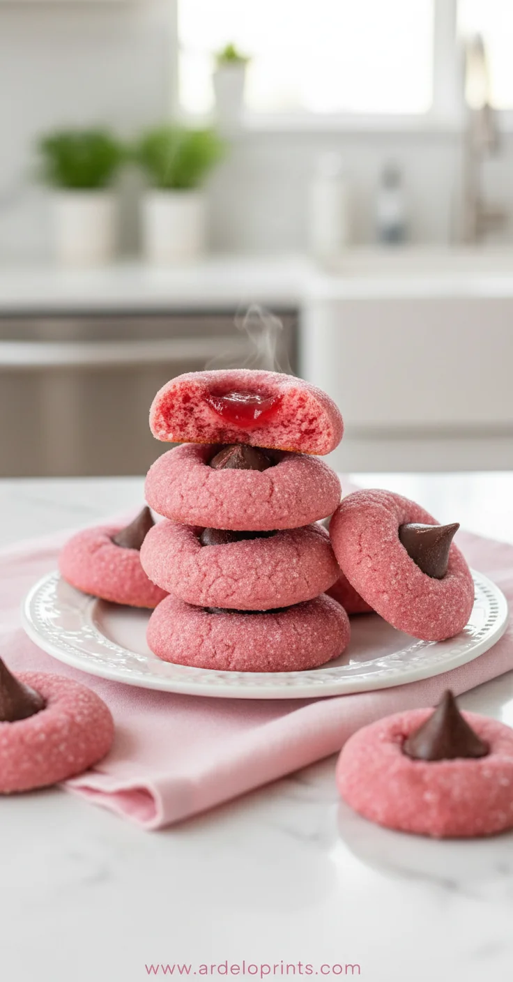 Strawberry Kiss Cookies – Soft, Pretty & Easy - feature image
