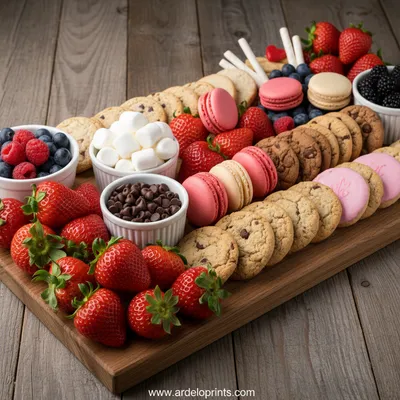 Sweet Snack Board: Easy Party Platter Ideas - ingredients preparation